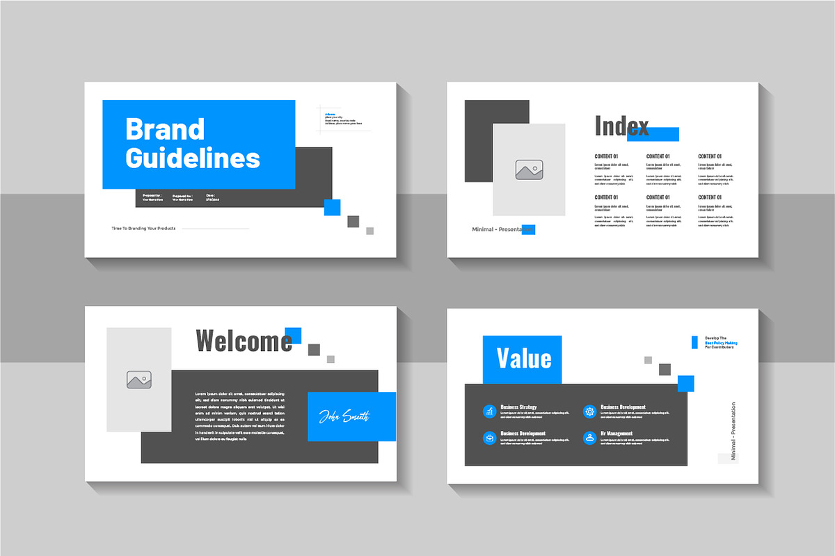 Brand guideline corporate portfolio, a Presentation Template by Pavel_design (Photo 2 of 4)