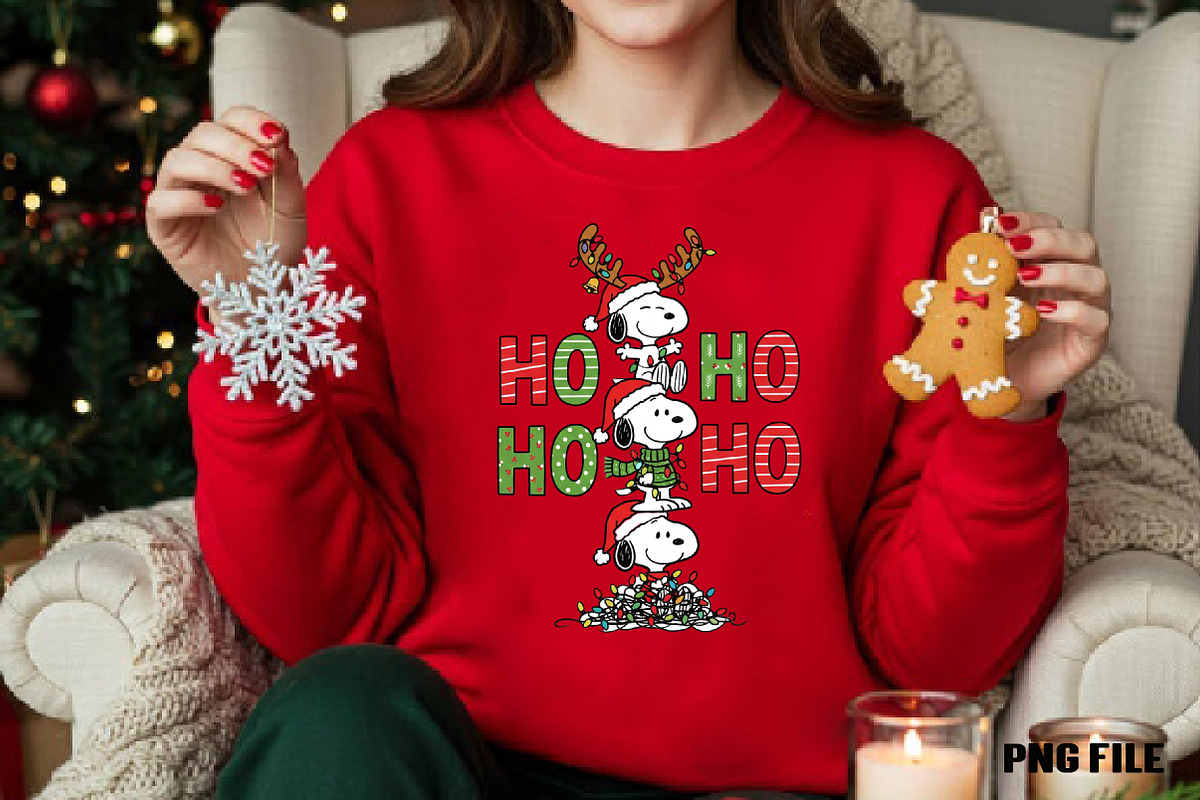 Merry Christmas Ho Ho PNG, an Illustration by DreamCafeArt (Photo 3 of 4)