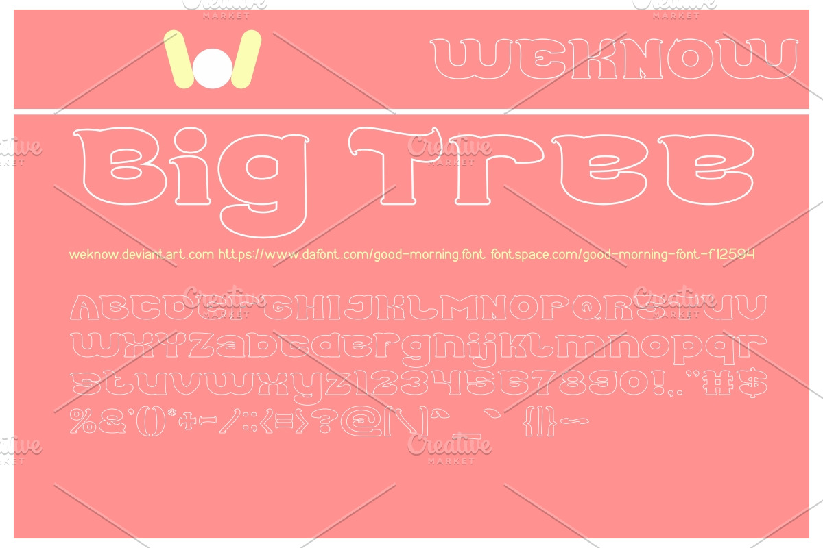 good morning font preview 5