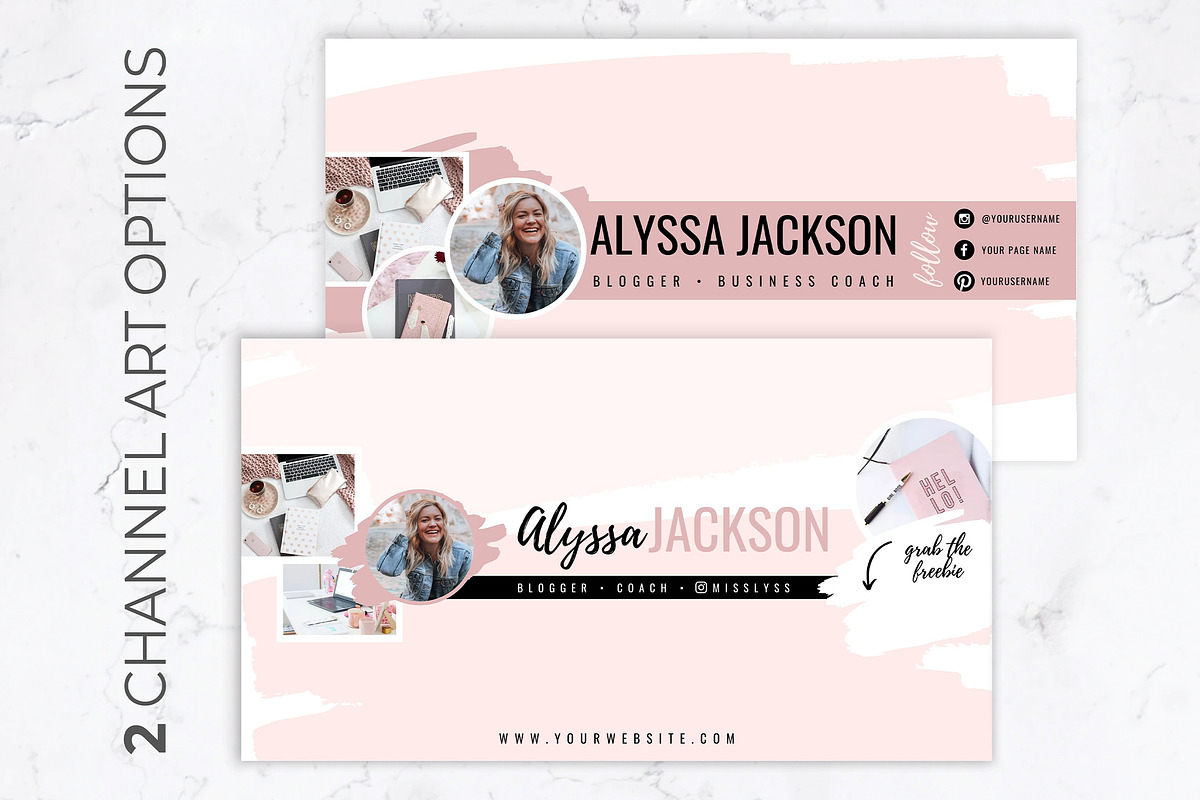 Youtube Channel Kit for Canva, a Social Media Template by Thirty One Palms Studio (Photo 2 of 7)