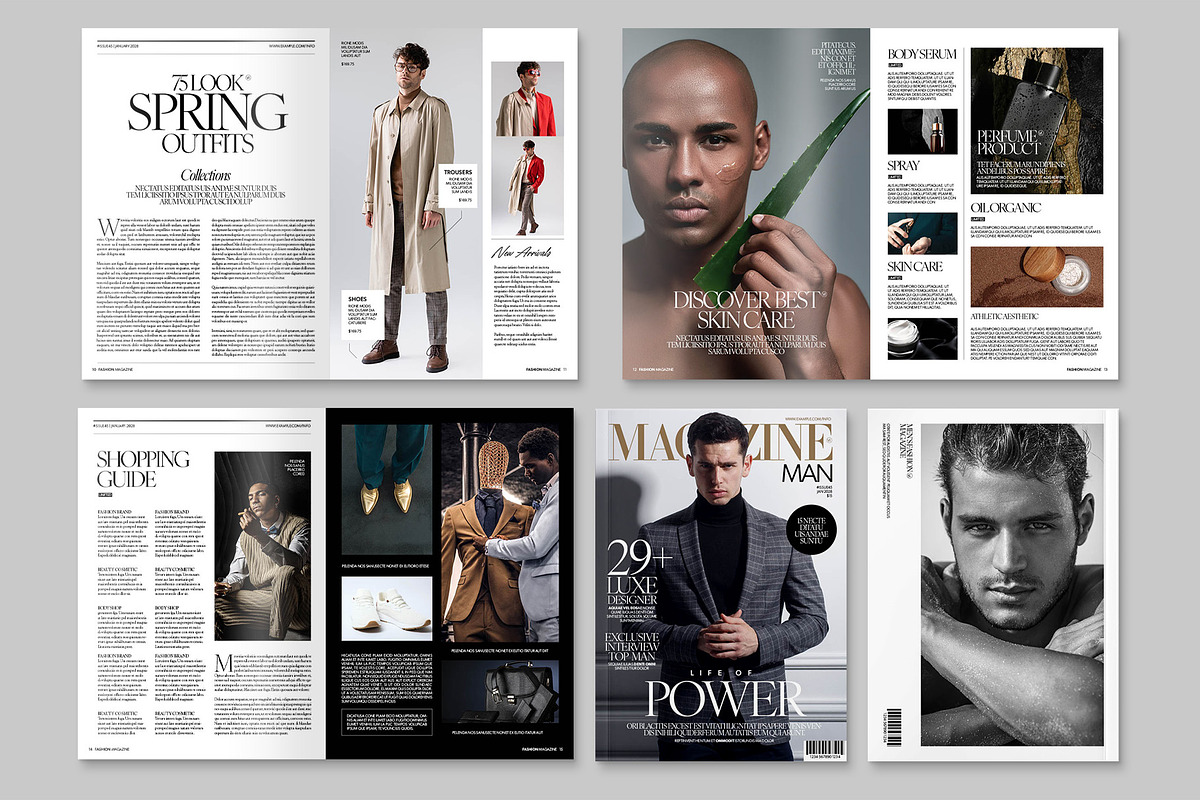 Men's Fashion Magazine Template, a Magazine Template by BrandPacks (Photo 4 of 6)