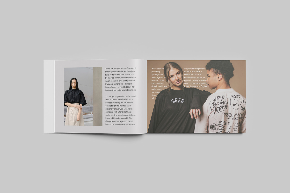 Landscape Magazine and Book Mockup, a Books & Magazine Mockup by ...