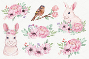 SALE! Fluffy Creatures - Watercolor, a Decorative Illustration by Irina Diasli (Thumbnail 6 of 15)