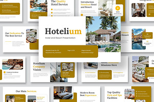 Hotel Resort Powerpoint Templates, a Presentation Template by Fit-tee