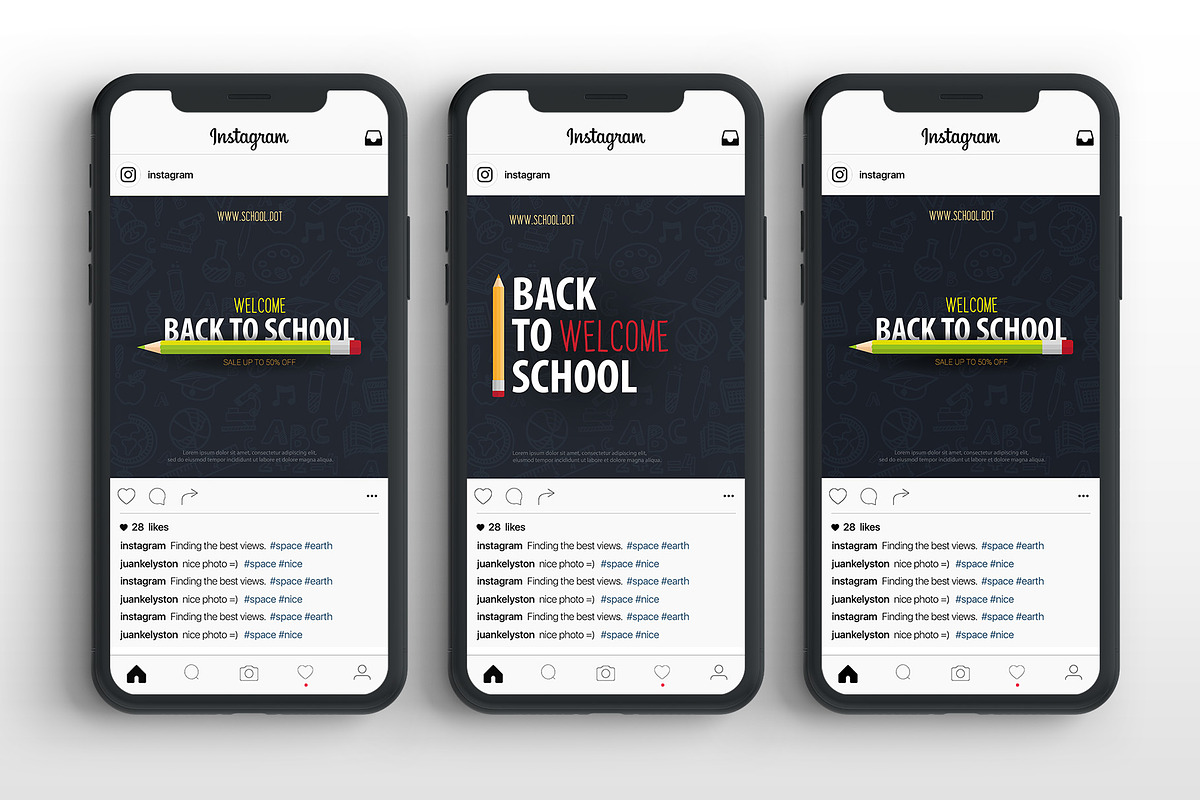 Back to School Creative banners, a Social Media Template by Leo Edition (Photo 2 of 4)