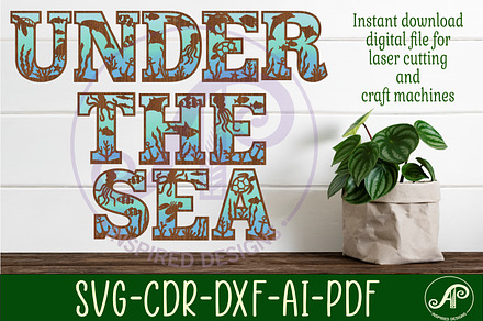 Ocean Underwater Theme Alphabet Set