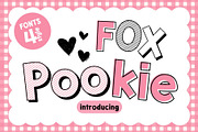Fox Pookie 4 Fonts Style, a Handwritten Font by Fox7 By Rattana (Thumbnail 1 of 10)