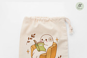 Cozy Bookish Ghost Clipart | Ghost, an Education Illustration by TitaLivingArt (Thumbnail 9 of 9)