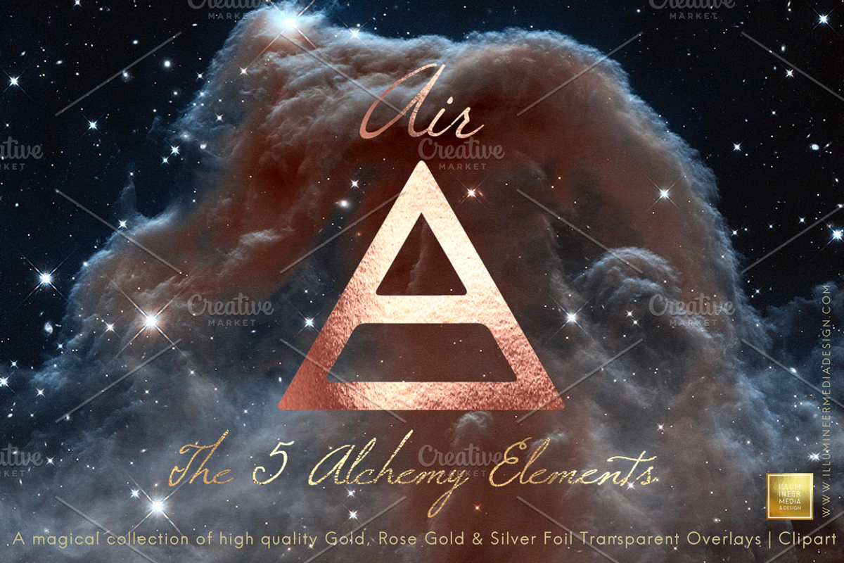 The 5 Alchemy Elements: Foil Set, an Object Graphic by Illumineer Media & Design (Photo 3 of 13)