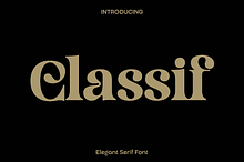 Classif - Elegant Serif Font