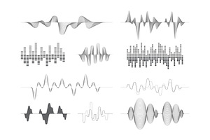 Sound Waves. Music Audio