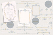 Blue&Gold Baroque Wedding Set, a Decorative Illustration by AlenaVlasko stock Market (Thumbnail 1 of 9)