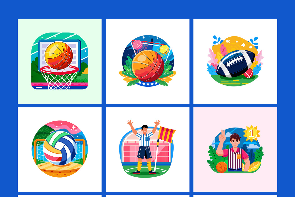 Bundle of Sports and Athletics Pack, a Sport Illustration by Creative Stall (Photo 7 of 10)
