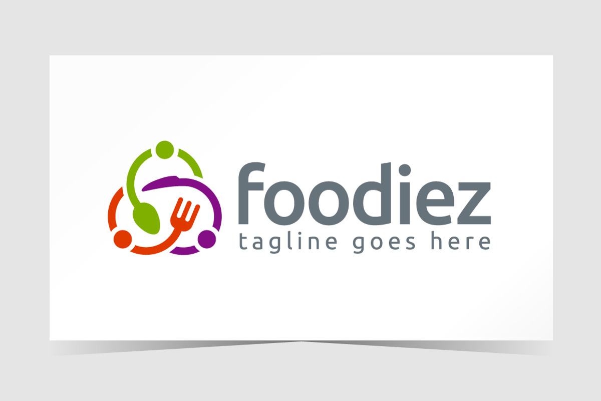 Foodiez Logo Template, a Branding & Logo Template by emotions76 (Photo 3 of 3)