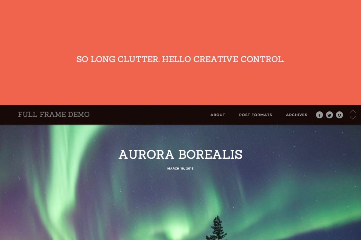 Full Frame, a WordPress Template by Graph Paper Press (Photo 4 of 5)