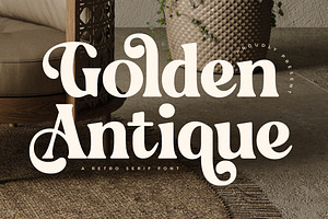 Golden Antique Retro Serif Font