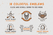 Vintage Halloween Emblems Part 1, a Branding & Logo Template by AkimD (Thumbnail 2 of 5)