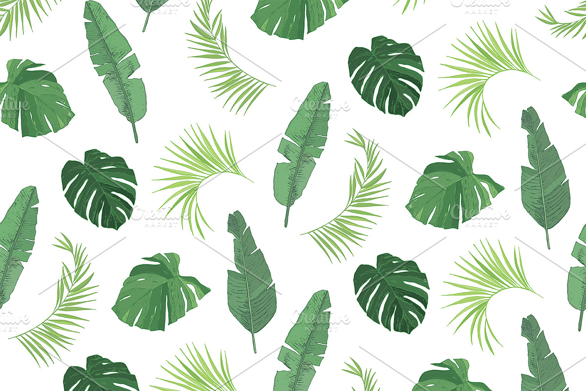 Flamingo in the Palm Leaves, a Pattern Graphic by GooseFrol (Photo 17 of 23)