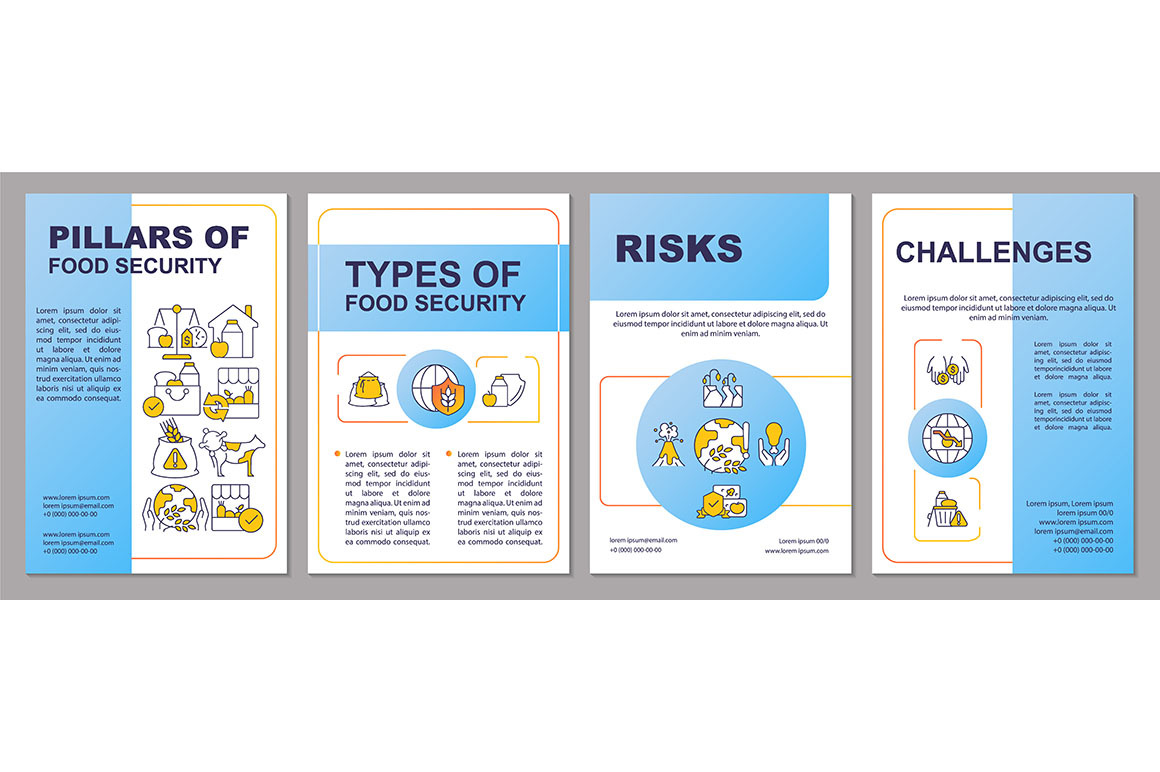 Pillars of food security brochure, a Brochure Template by IMG Visuals