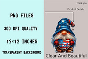 Watercolor 4th Of July Gnomes Clipar, an Illustration by SVGArt (Thumbnail 5 of 9)