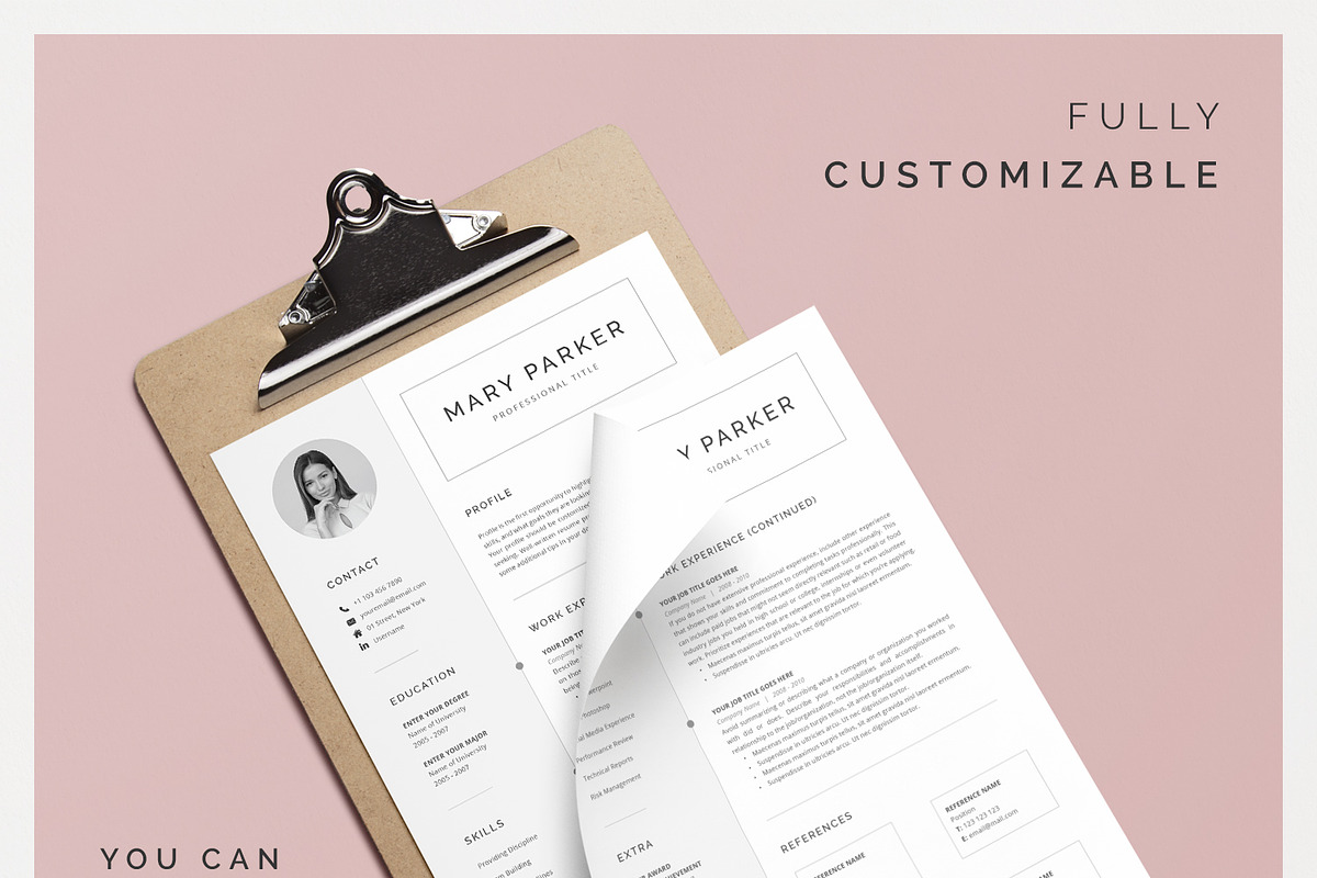 Word Resume & Cover Letter Template, a Resume Template by DemeDesign (Photo 4 of 6)