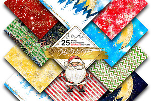 Ho-Ho-Ho christmas seamless patterns