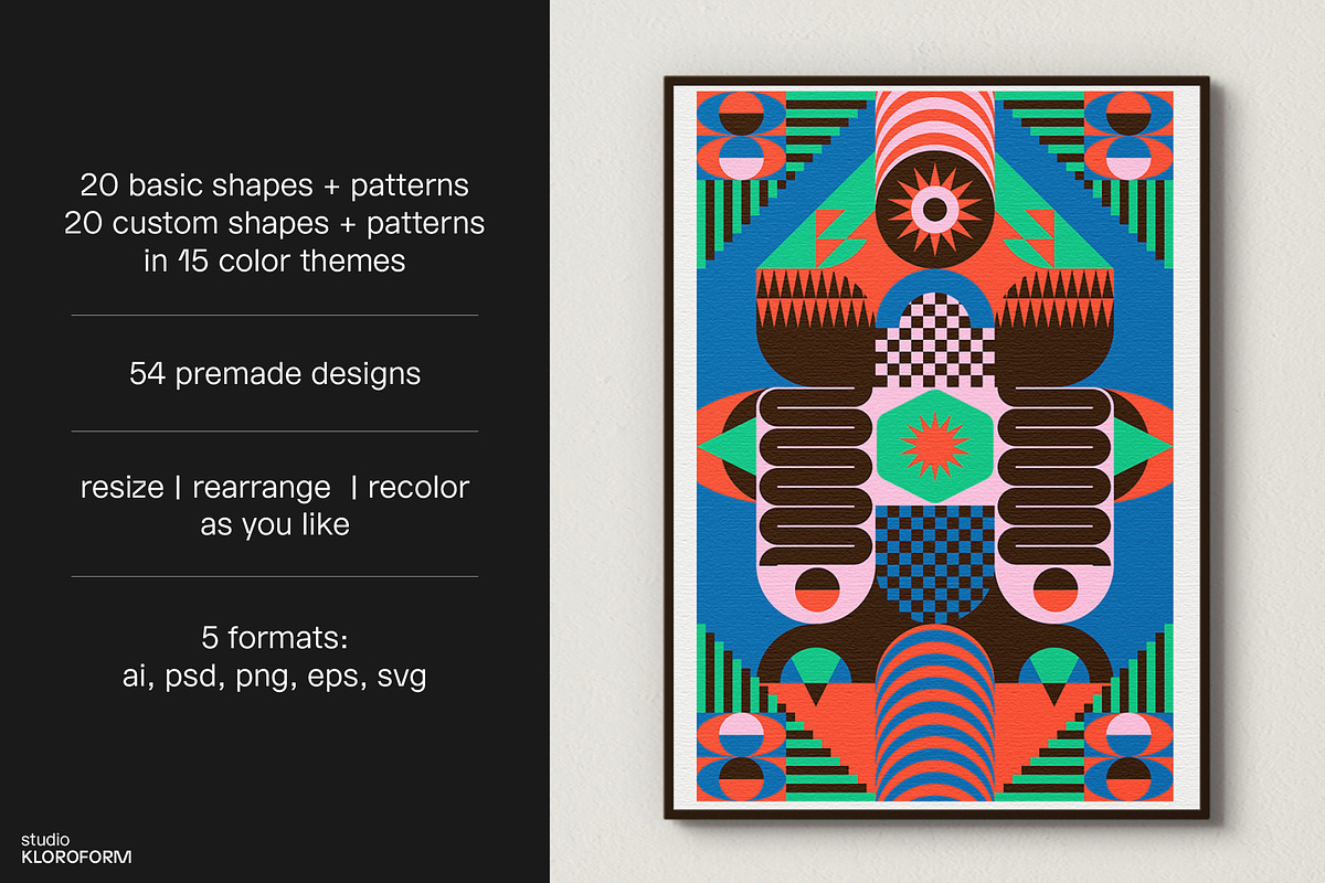 Geometric Fun 1, a Pattern Graphic by kloroform (Photo 2 of 21)