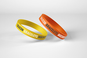 Silicone Bracelet Mockup Wristband