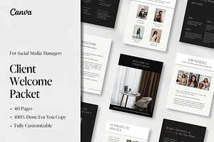 Social Media Welcome Packet Template