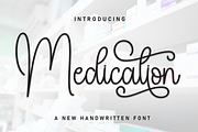Medication | Script Font, a Handwritten Font by Scratchones (Thumbnail 1 of 9)