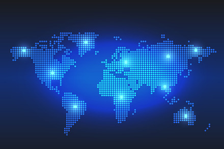Digital World Dotted Map