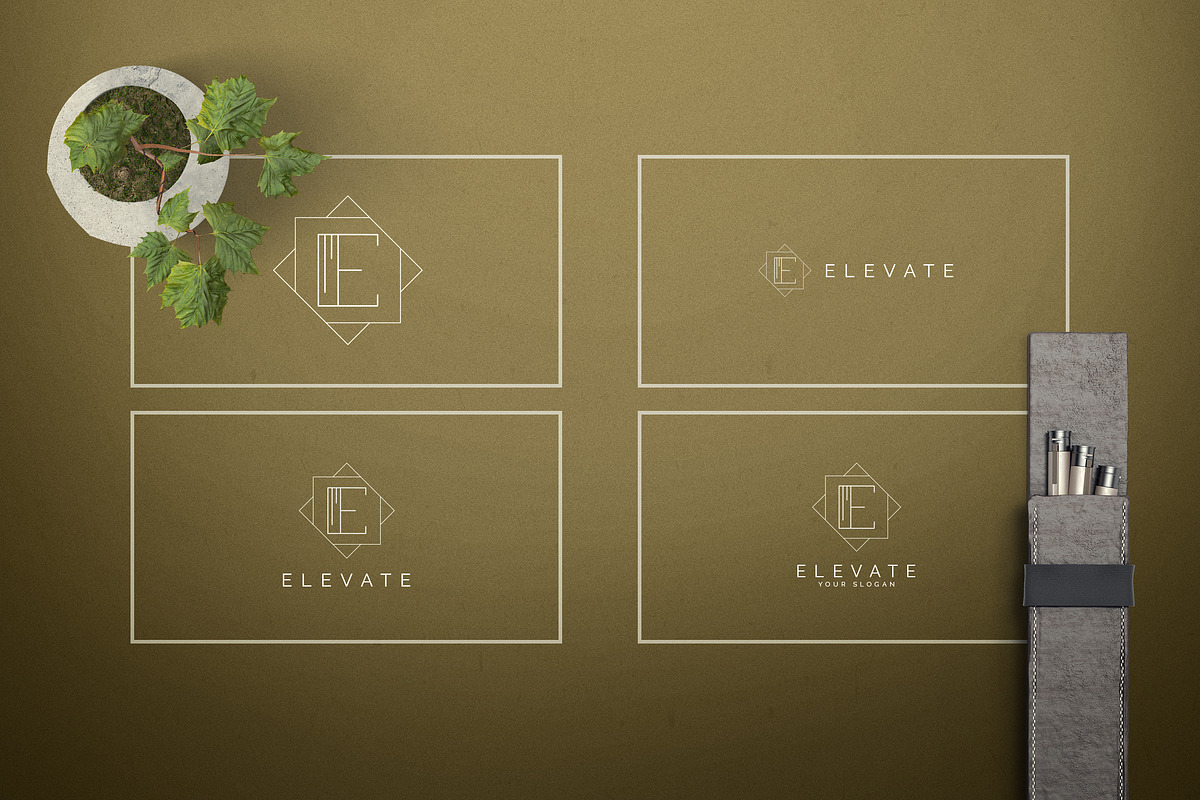 Geometric Letters and Logo Designs, a Branding & Logo Template by VP Fonts (Photo 6 of 28)