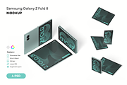 Samsung Galaxy Z Fold 8 Mockup, an Android Mockup by DSNA Mockup (Thumbnail 1 of 5)