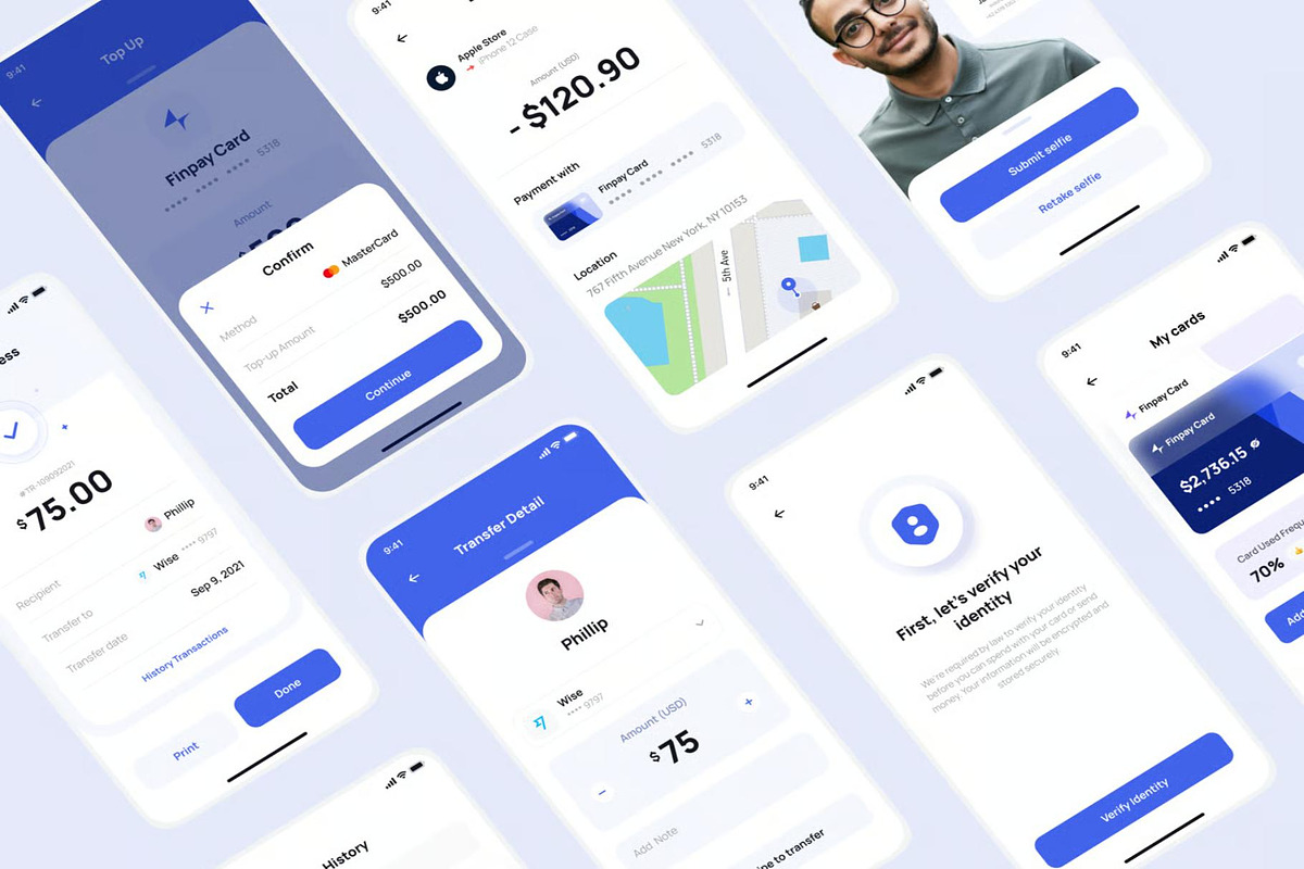 Finpay - Finance App UI Kit, an UI Kit Template by Creative Perspective (Photo 6 of 6)