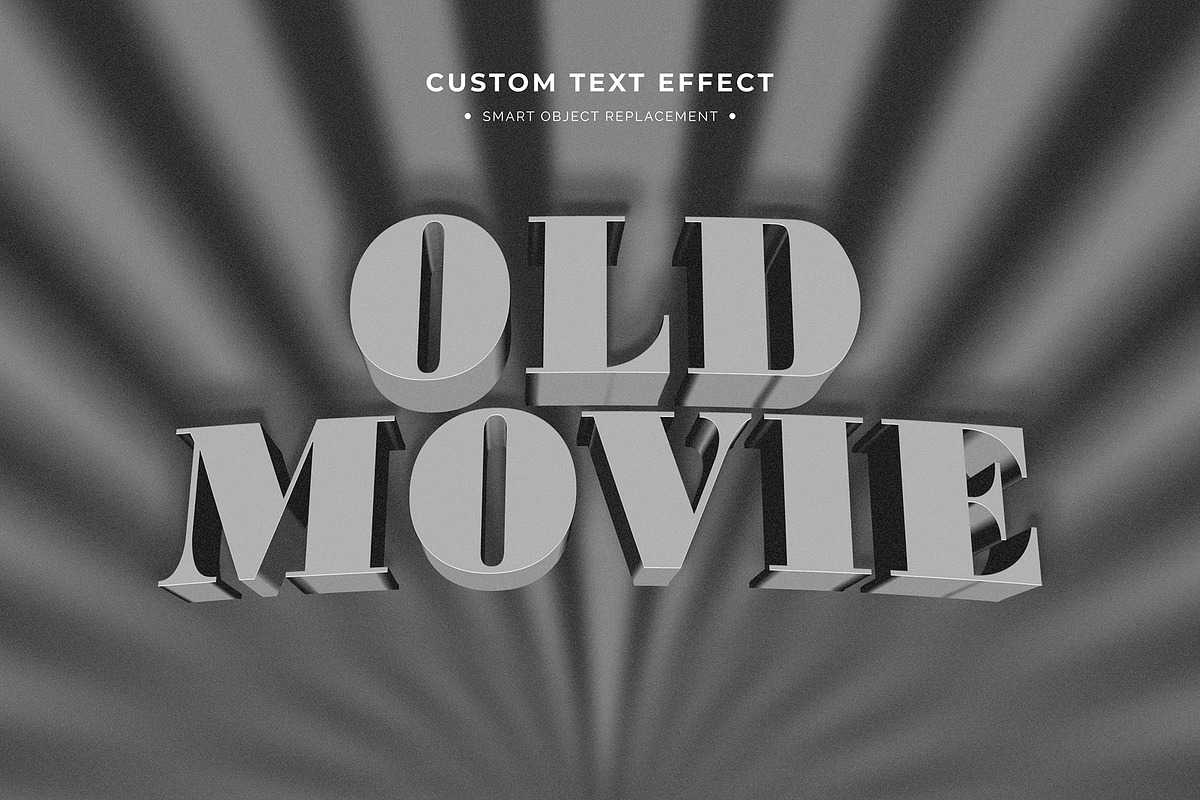Old Movie Title Text Effects, a Layer Style Add-On by MahmoudWally (Photo 2 of 11)