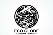 60 Eco Globe Landscape Silhouette, a Technology Illustration by Amazin_art (Thumbnail 3 of 29)