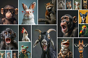 54 Funny animals, an Animal Photo by Handmadefont (Thumbnail 2 of 9)