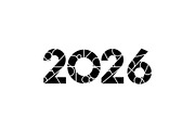 2026 New Year Line Art Bundle, an Illustration by hafijul (Thumbnail 9 of 11)