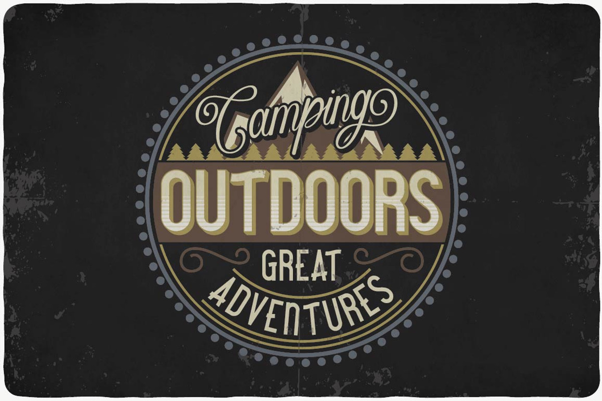 Camping typeface preview 4