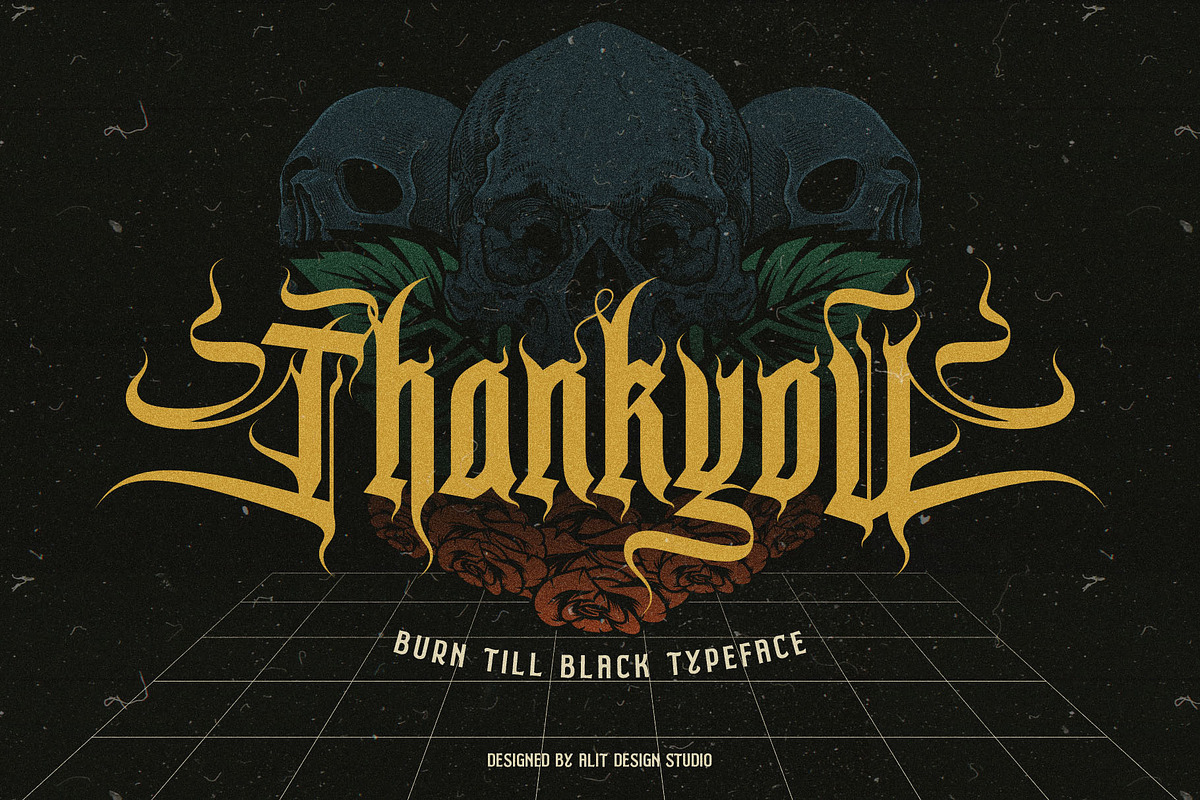 Burn Till Black Typeface, a Blackletter Font by alit design (Photo 20 of 20)
