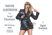 Taylor Swift Illustration, a Person Illustration by BigArtLab (Thumbnail 1 of 3)
