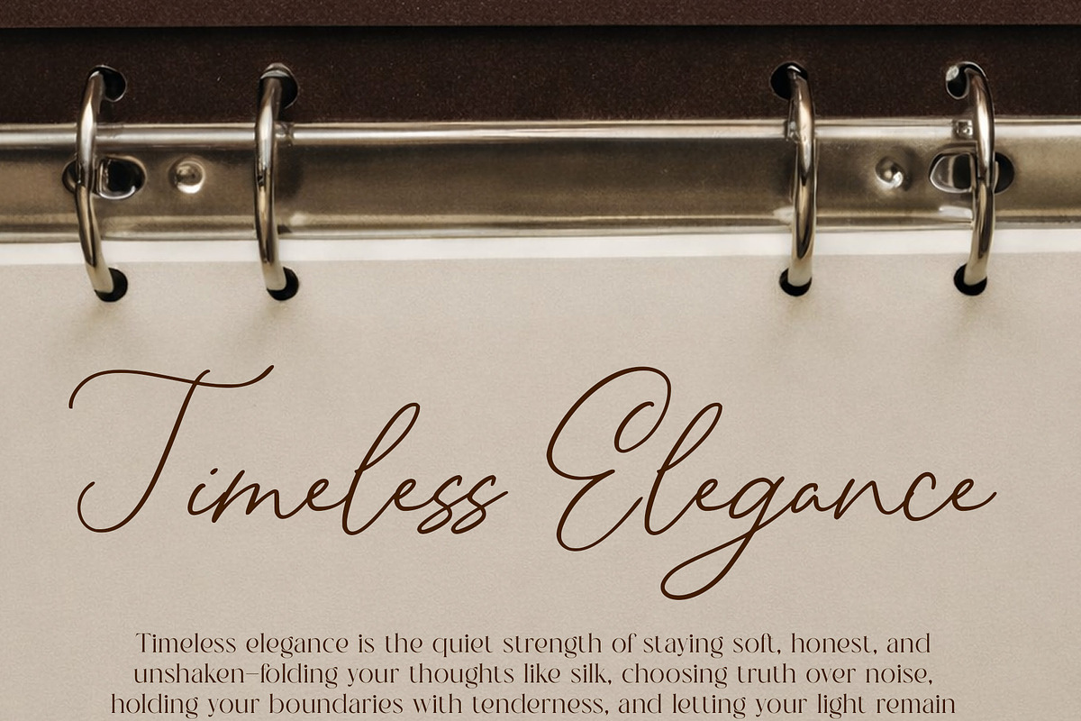 Luminary - Aesthetic Script Font, a Script Font by Inviline.co (Photo 5 of 11)