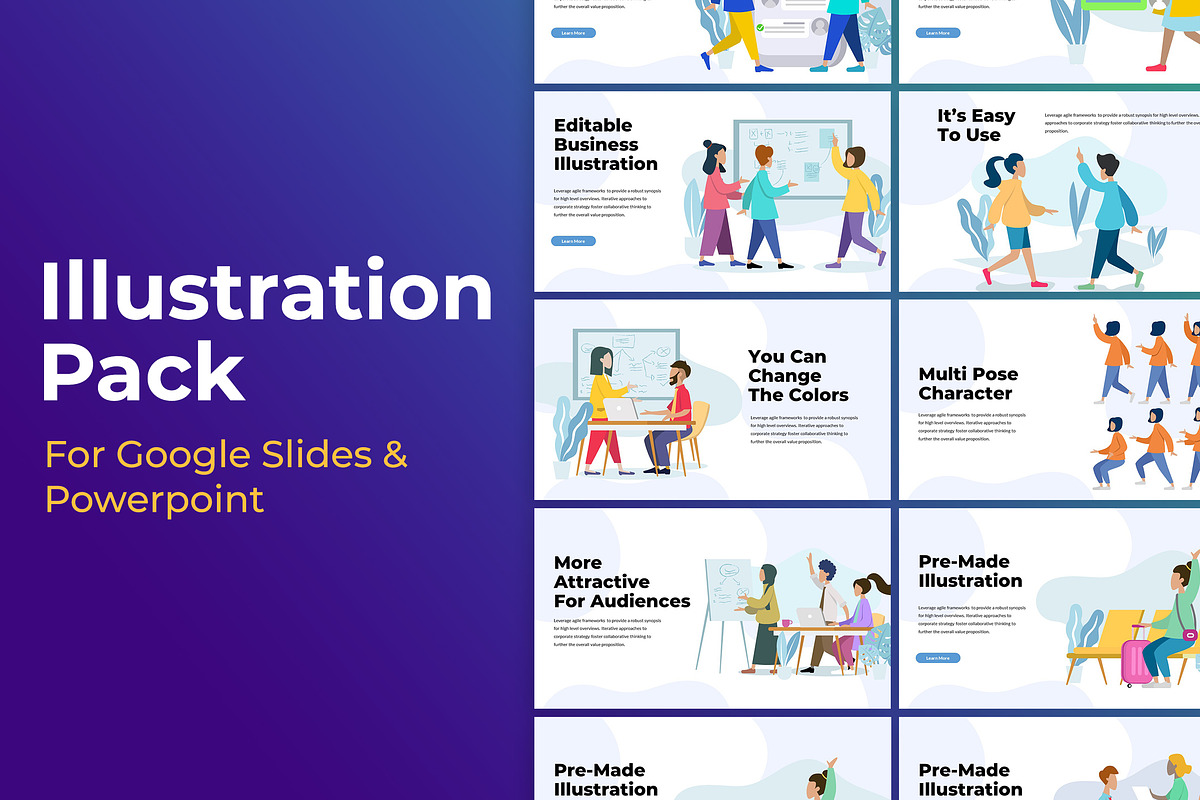 Business Illustration Powerpoint, a Presentation Template by Fitra Noor (Photo 1 of 4)