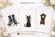 Gothic Academia Christmas Clipart, an Illustration by Artnoy (Thumbnail 5 of 8)
