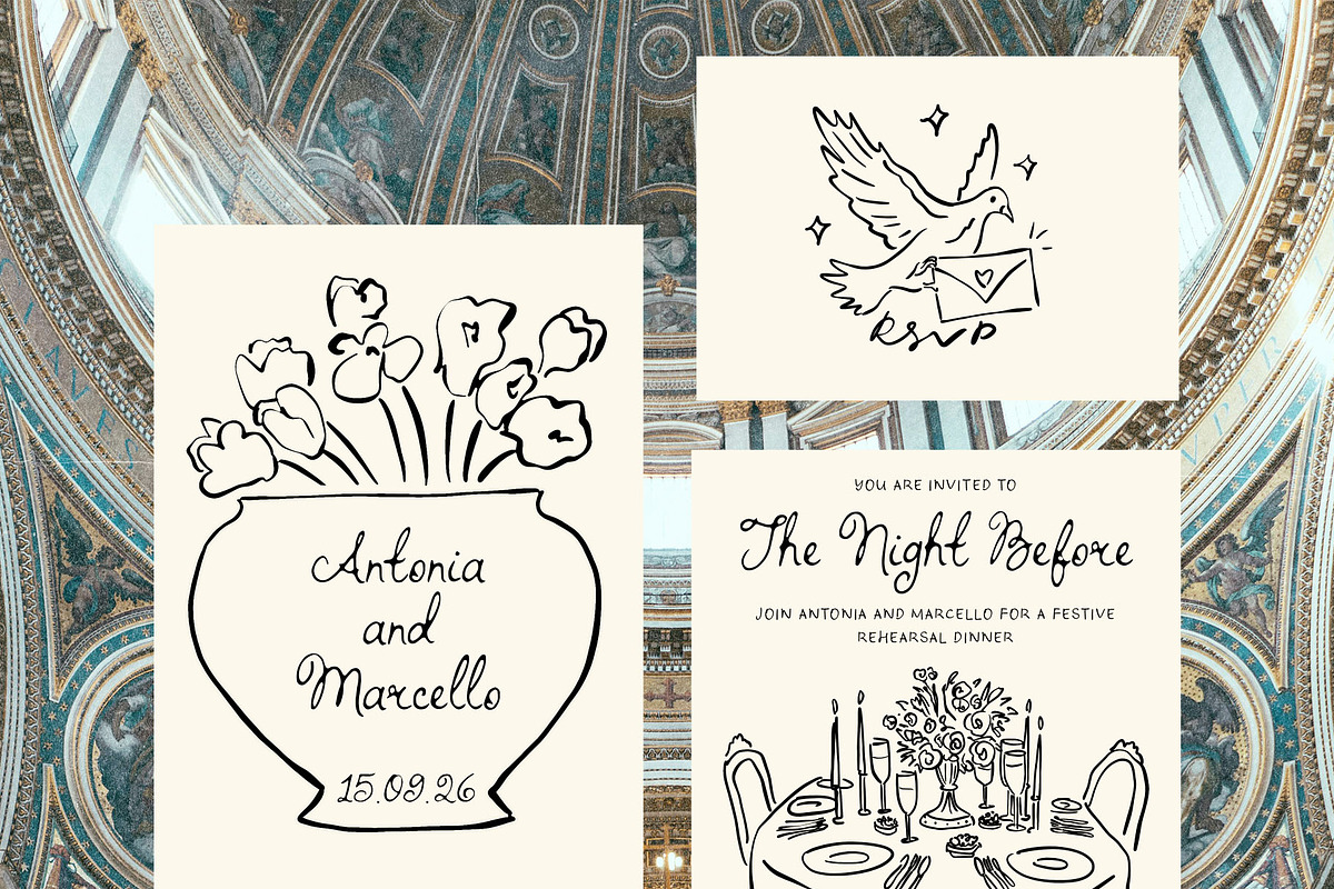La Dolce Vita Italian Wedding SVG, an Object Illustration by Ayya Studio (Photo 5 of 13)