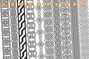100 Viking pattern Stamp Brush, a Brush Add-On by vectstudio (Thumbnail 3 of 11)