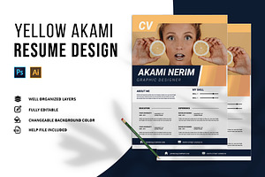 Yellow Akami CV & Resume