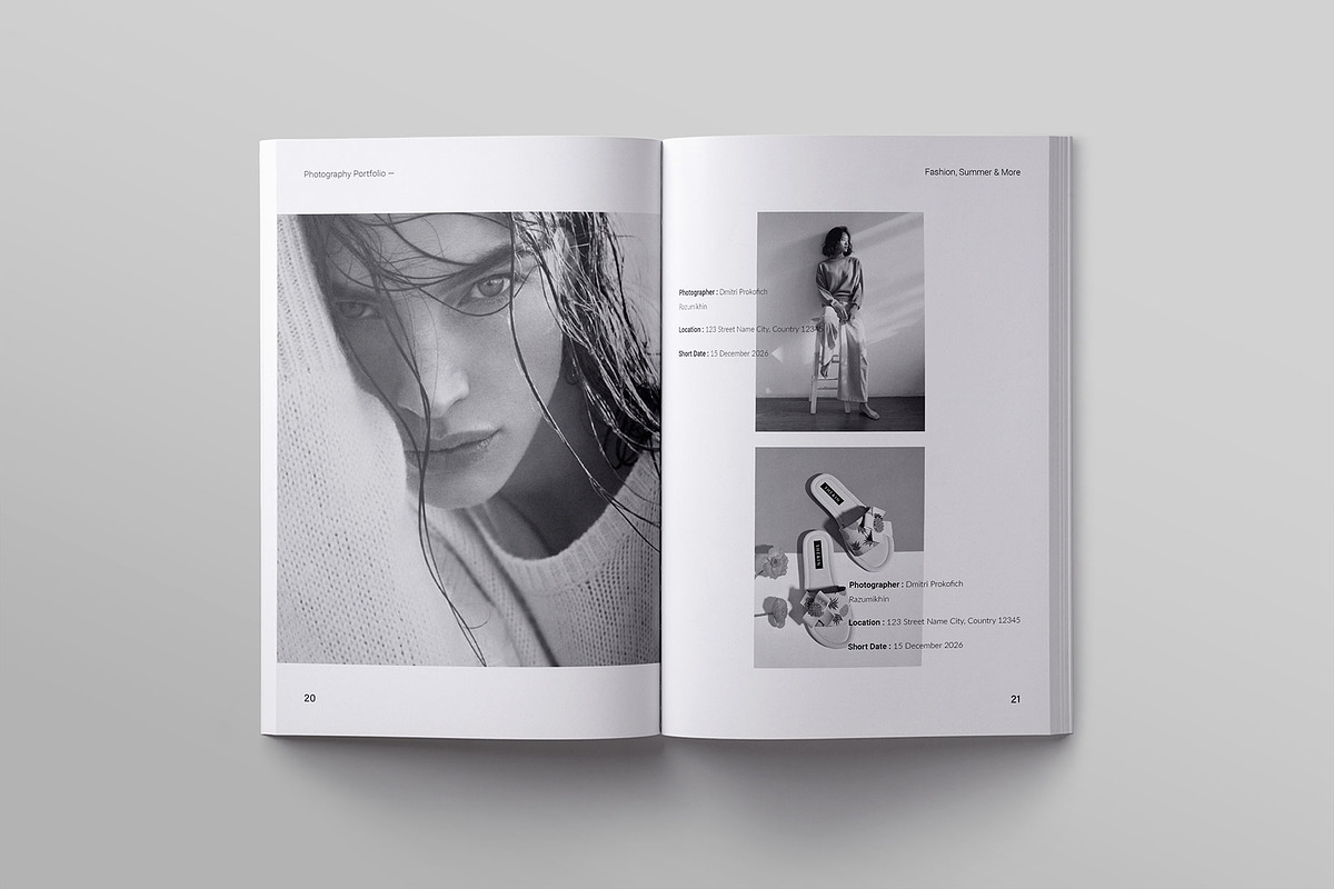 Photography Portfolio Template, a Brochure Template by ElvinPrint (Photo 8 of 14)