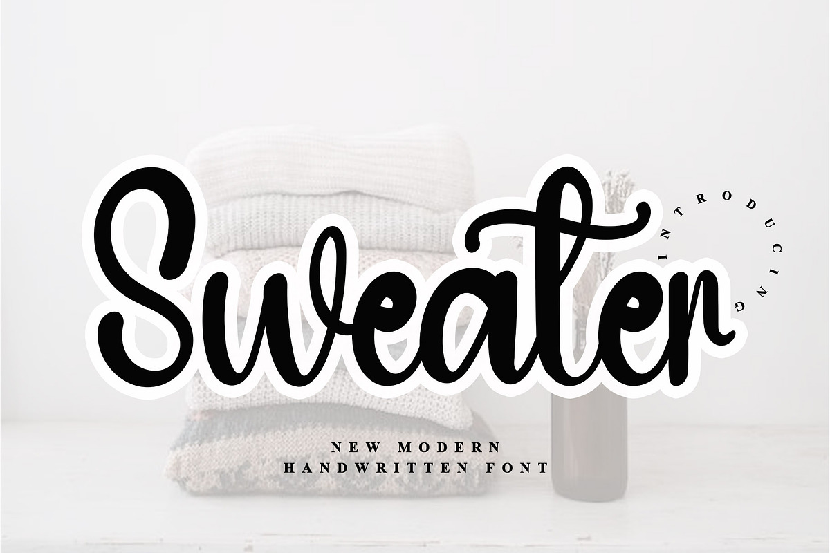 Sweater, a Handwritten Font by InermediaSTUDIO (Photo 1 of 6)