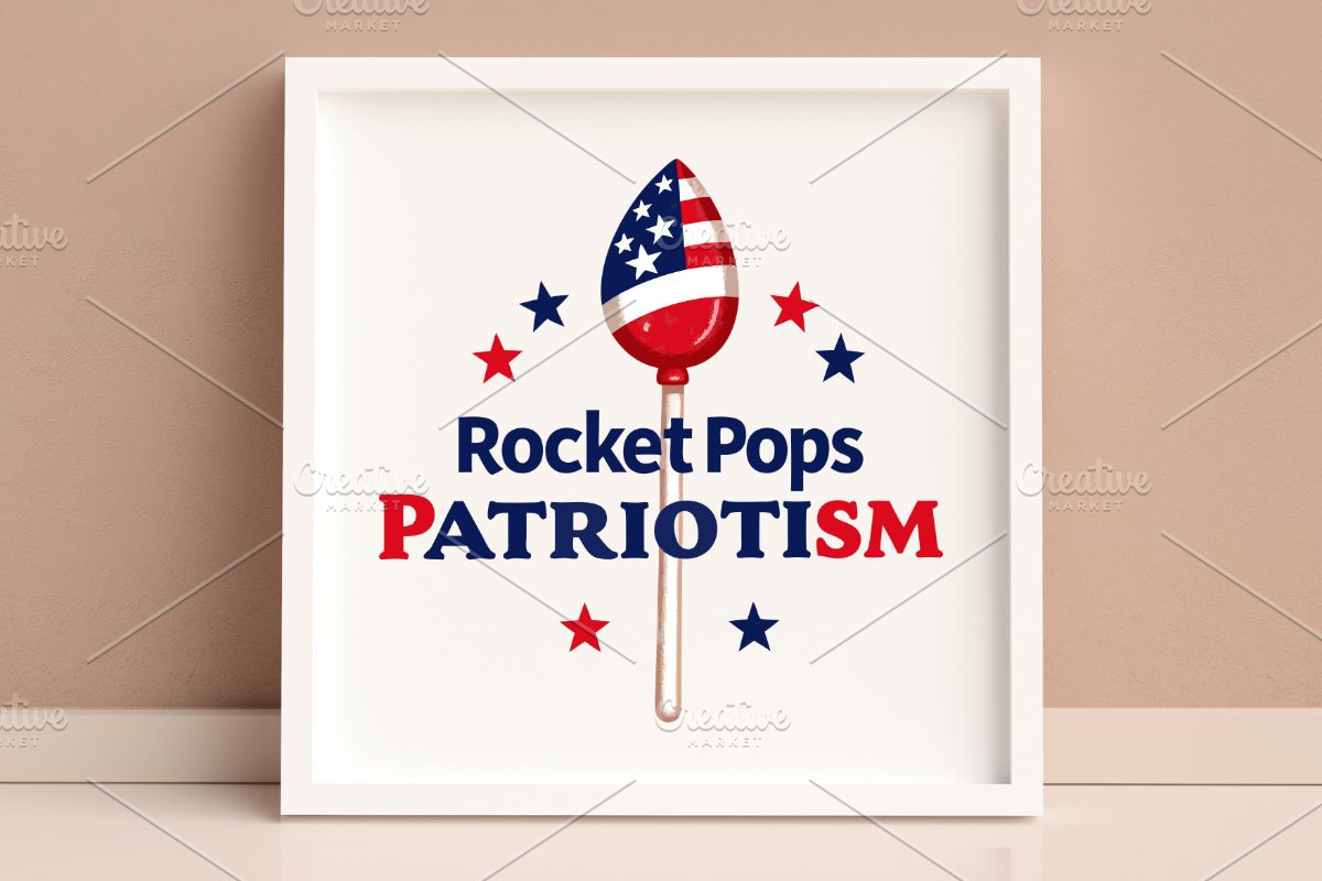 Rocket Pops & Patriotism SVG, an Illustration by Awieee1 (Photo 4 of 4)